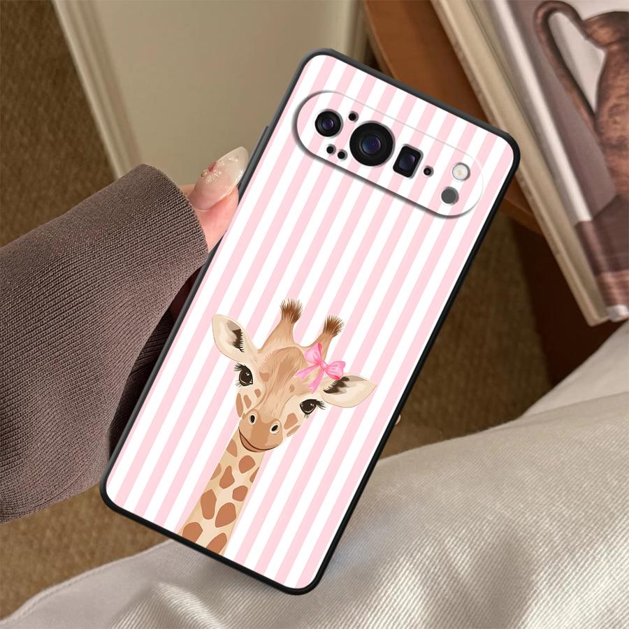 Cartoon Giraffe Funda Telefoon - Google Pixel 9 recensie en prijs