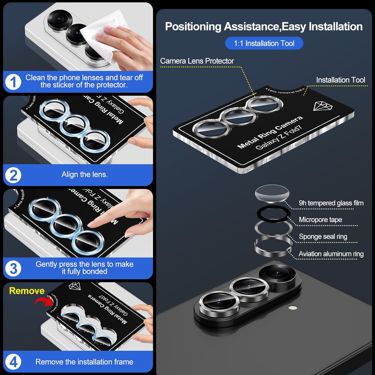 HD Kleur Metalen Legering Ring - Tempered Glass Screen 9H recensie en prijs
